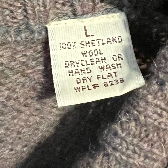L Vintage 100% Wool Argyle Knit Shetland Sweater Vest Lord Jeff New Zealand - Picture 3 of 10